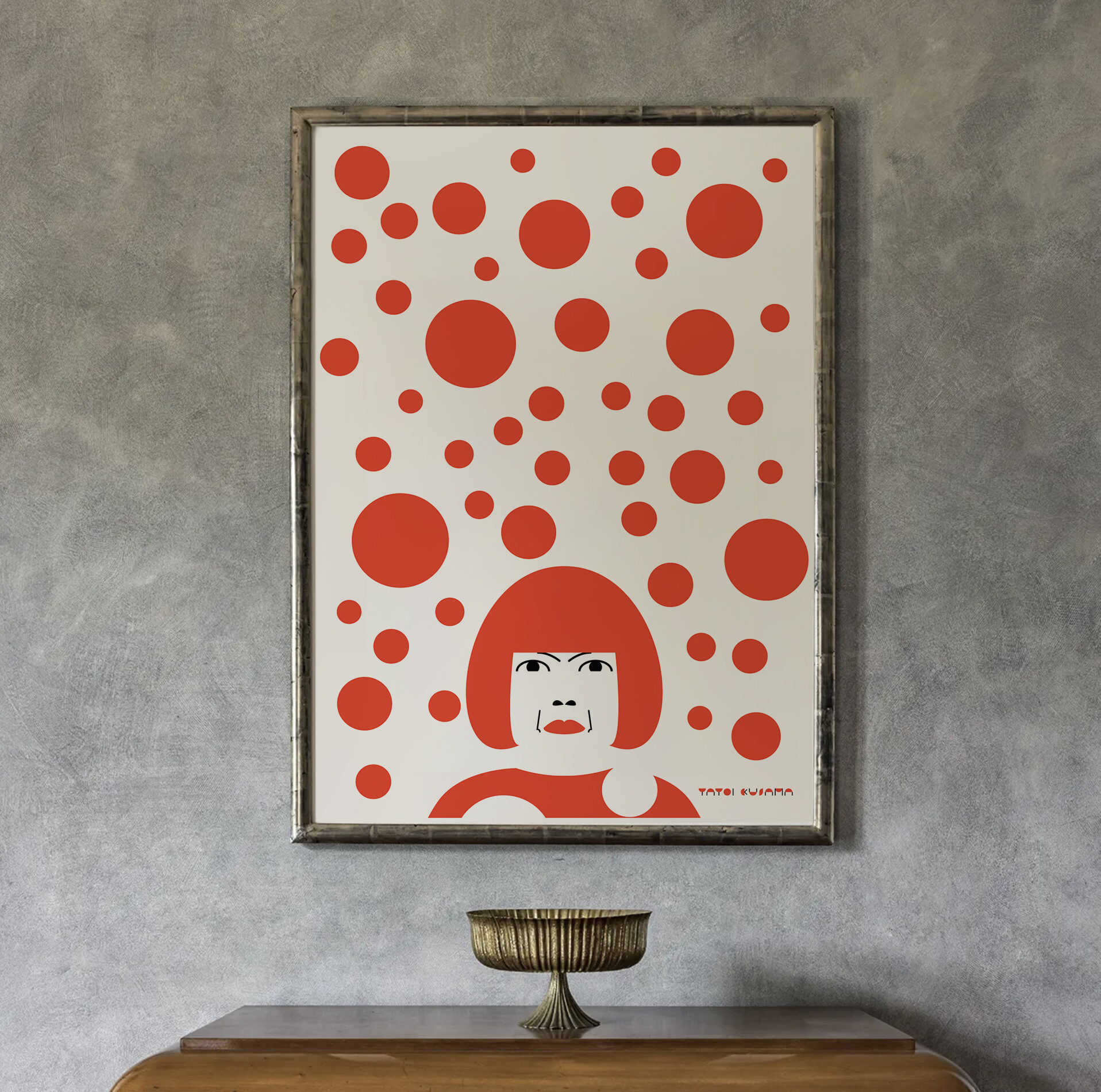 Kusama sopra mobile