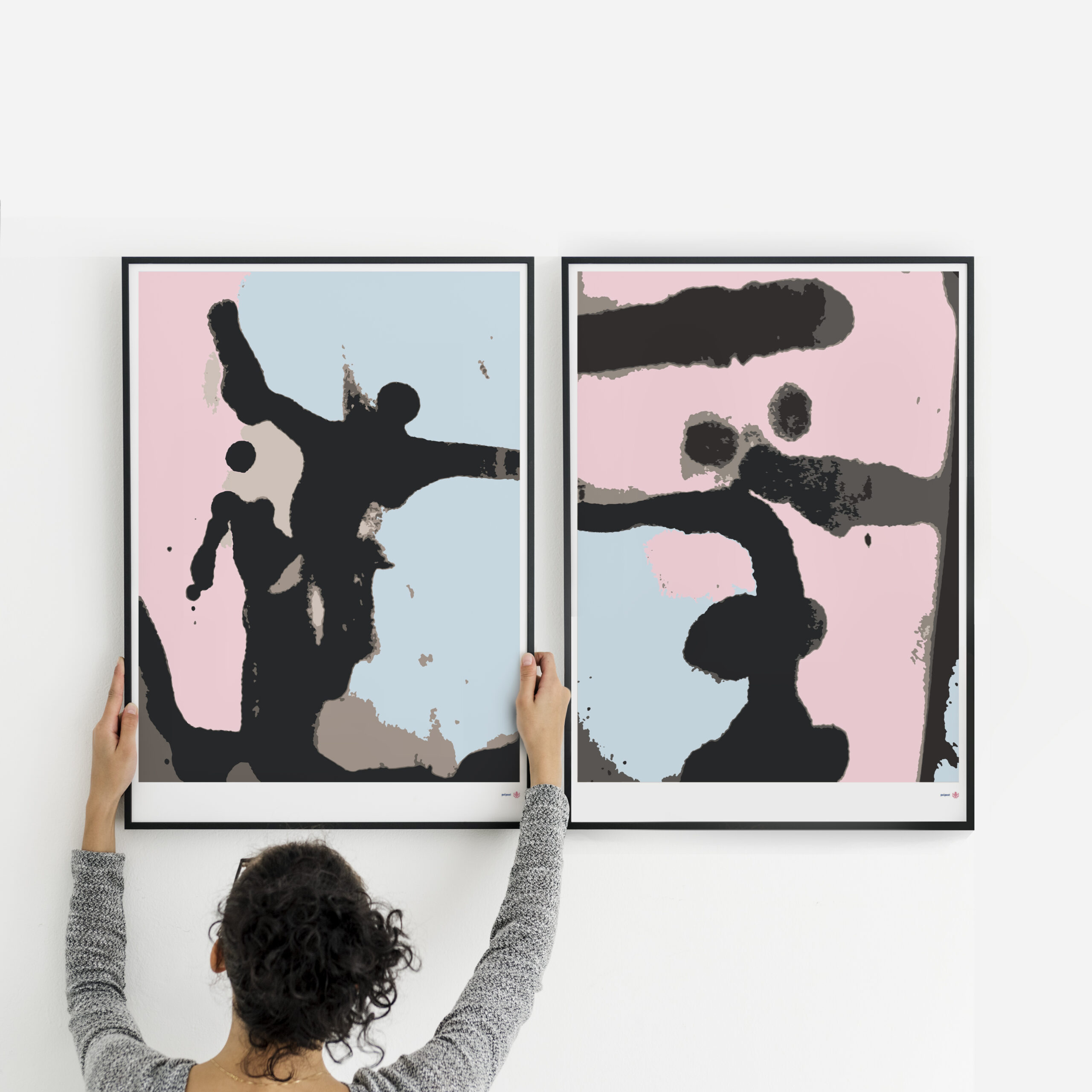 Photo frame with a seahorse drawn picture