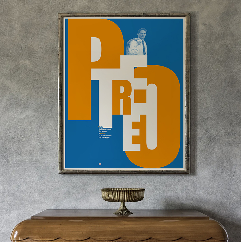 Pasolini sopra mobile sito